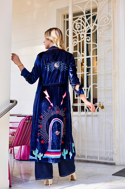 Saturn Portal Velvet Dress