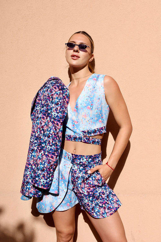 Celestial Collision (Sky) Shorts