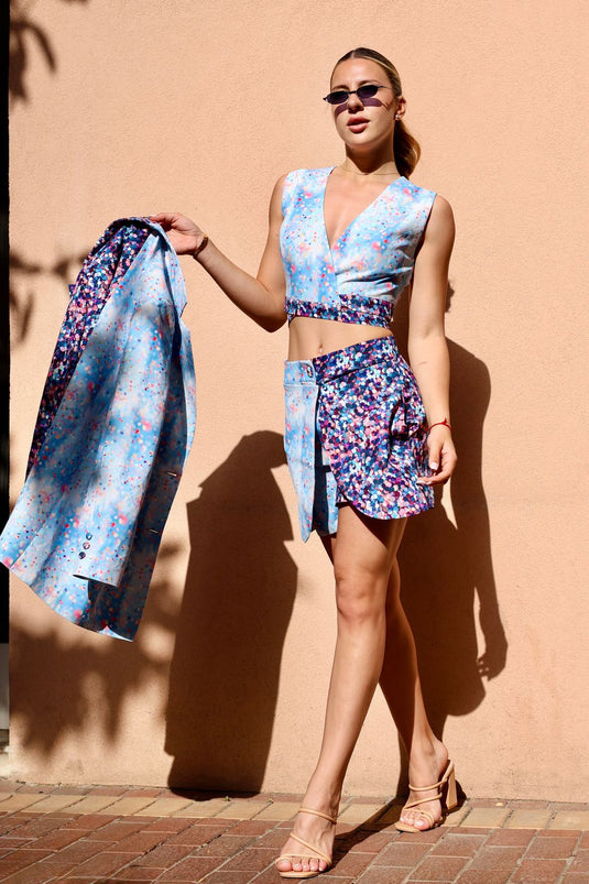 Celestial Collision (Sky) Shorts