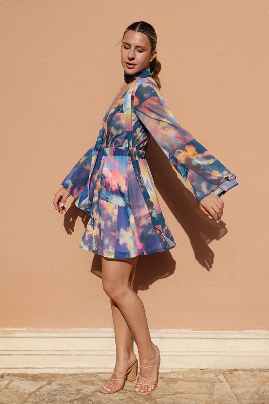 Kimono Dress Sky