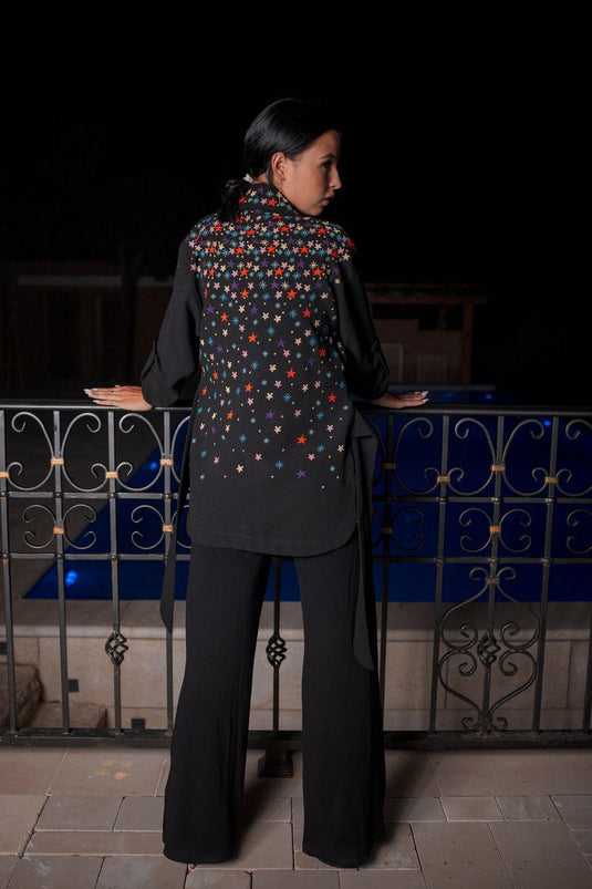 Cross stitch Wrap Jacket