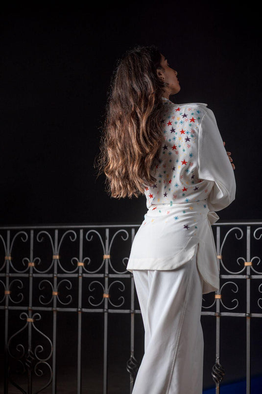 Cross stitch Wrap Jacket
