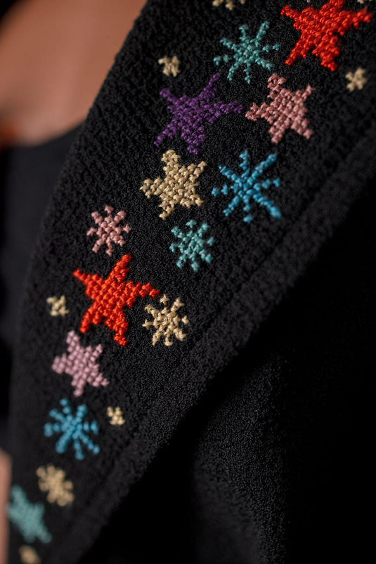 Cross stitch Wrap Jacket