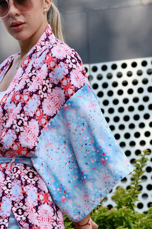 Kaleidoscope & Confetties Long Kimono
