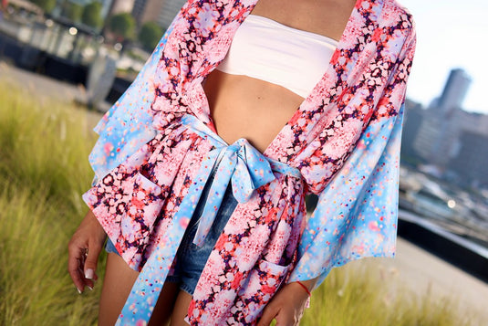 Kaleidoscope & Confetties Short Kimono