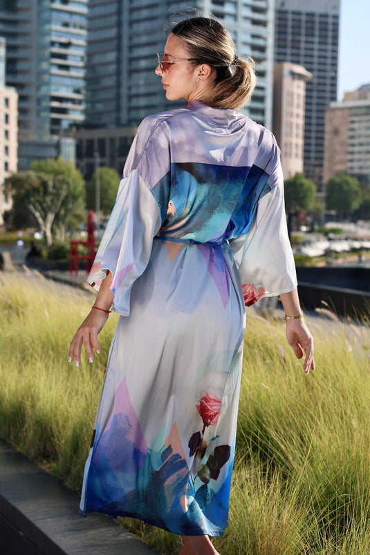 Moonflower Long Kimono