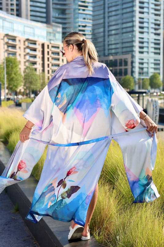 Moonflower Long Kimono