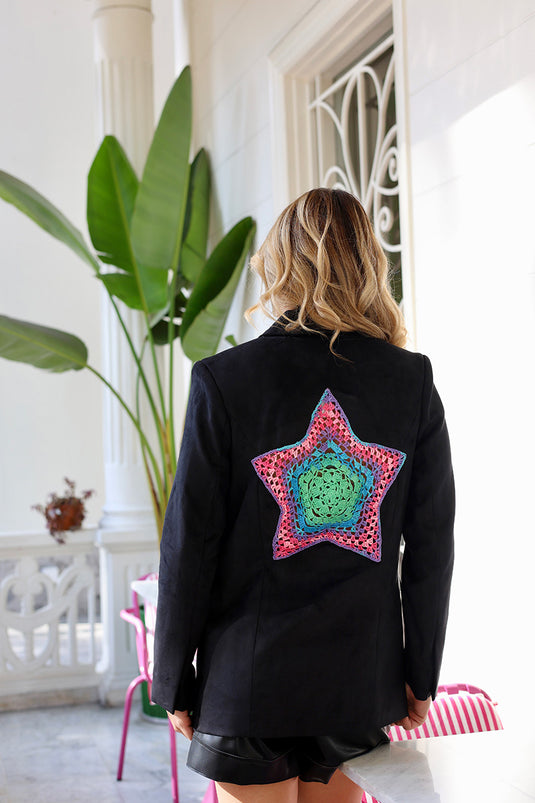 Stardust Crochet Blazer