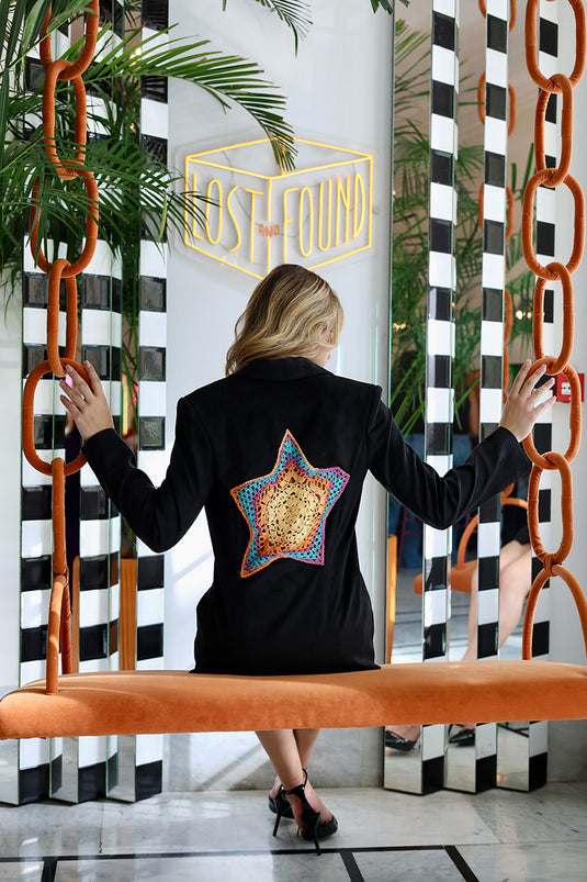 Stardust Crochet Blazer