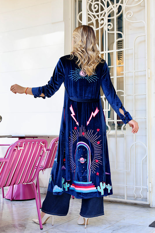 Saturn Portal Velvet Dress