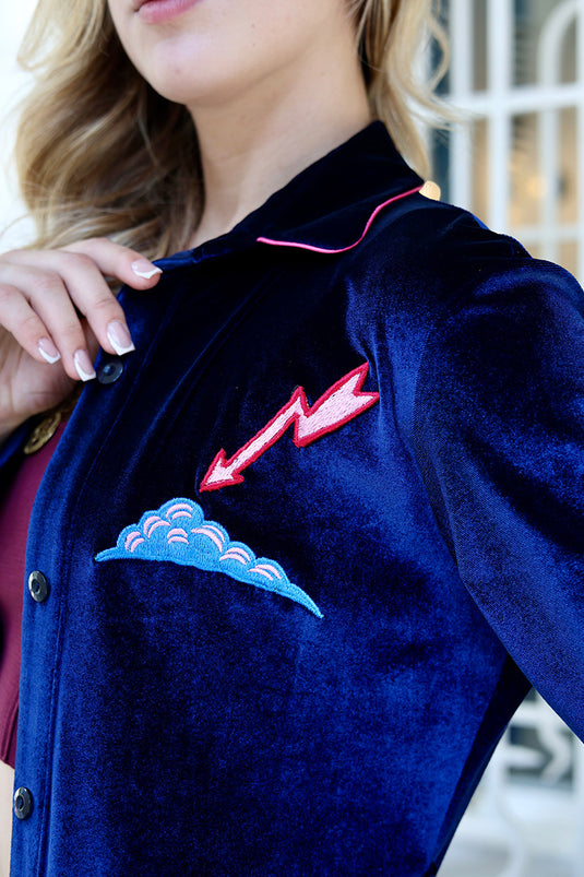 Saturn Portal Velvet Dress