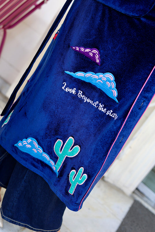 Saturn Portal Velvet Dress