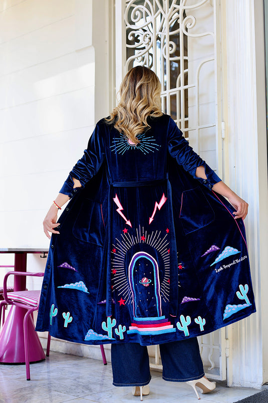 Saturn Portal Velvet Dress