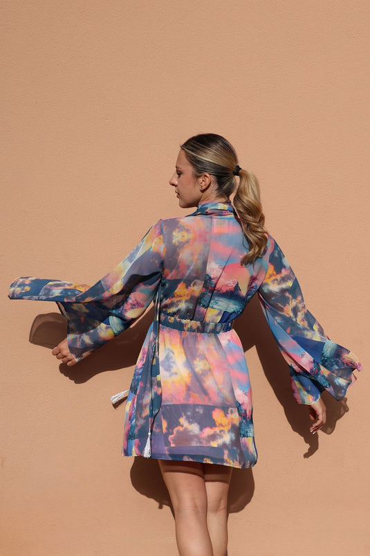 Kimono Dress Sky