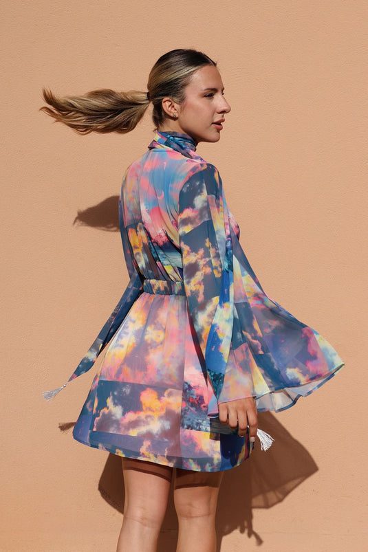 Kimono Dress Sky
