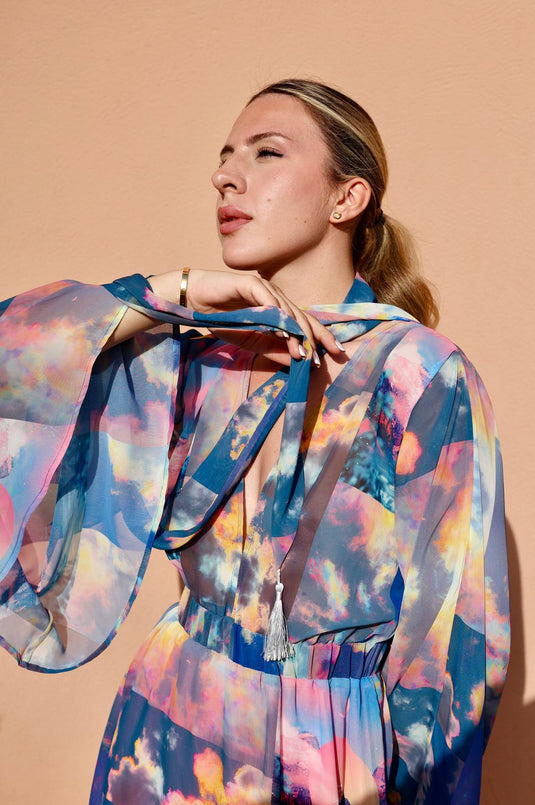 Kimono Dress Sky