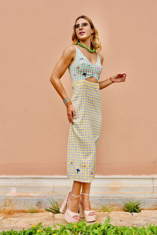 Gingham Tattoo Dress