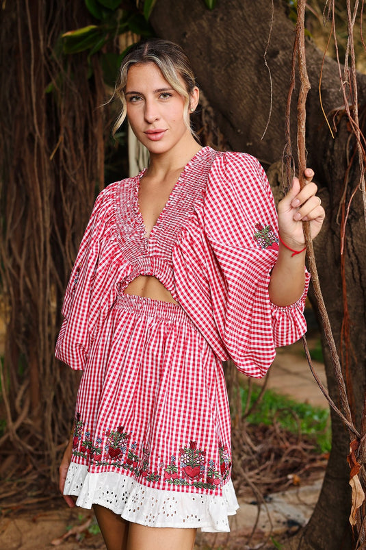 Cherry Heart Bubble Dress