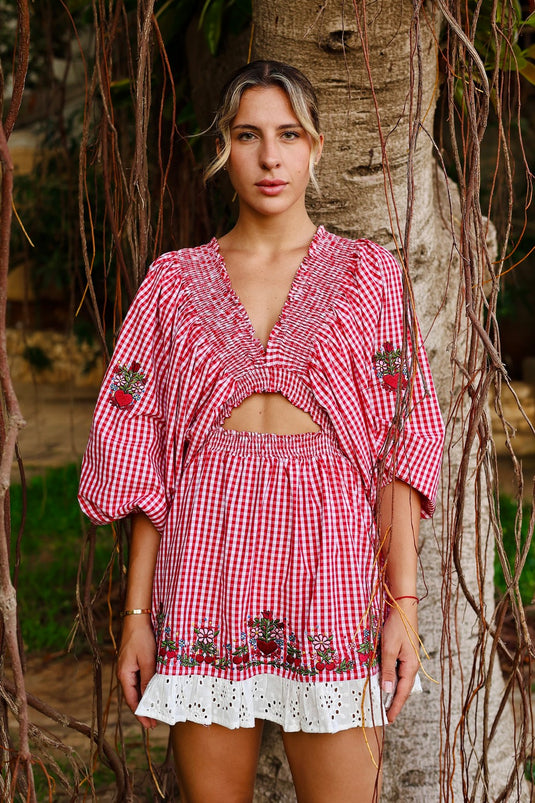 Cherry Heart Bubble Dress