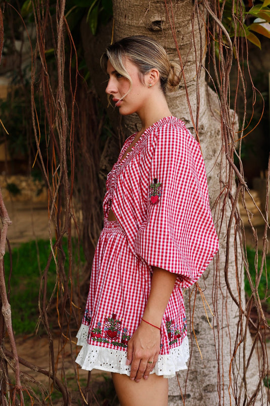 Cherry Heart Bubble Dress