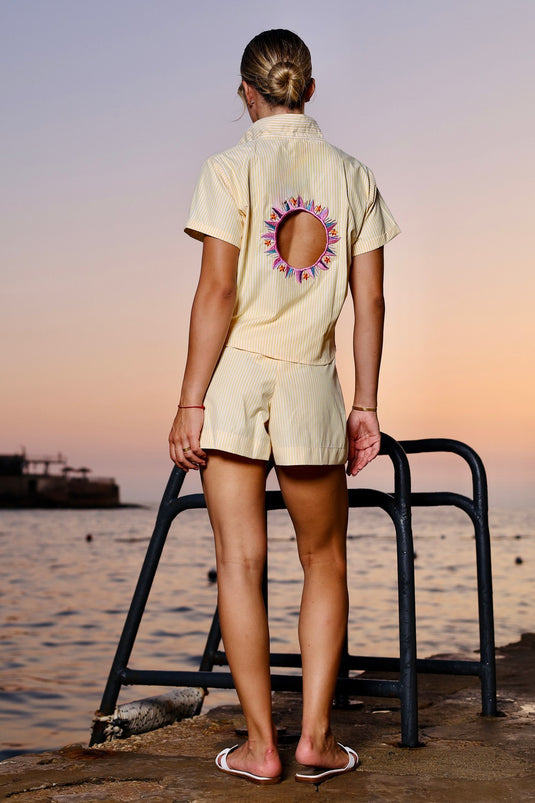 Let The Sunshine In Short Set (Long Shirt)