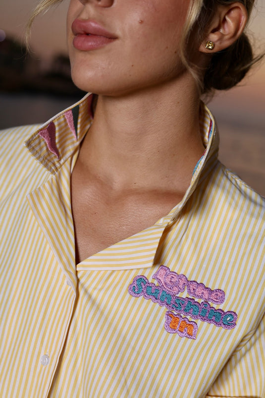 Let The Sunshine In Short Set (Long Shirt)