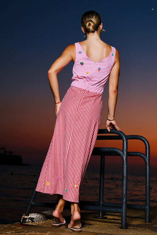 Tattoo Gingham Dress
