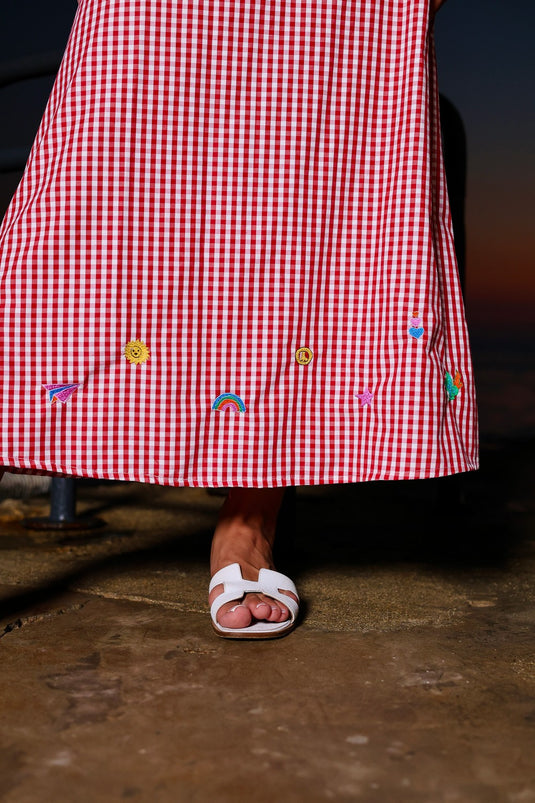 Tattoo Gingham Dress