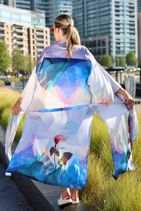Moonflower Long Kimono